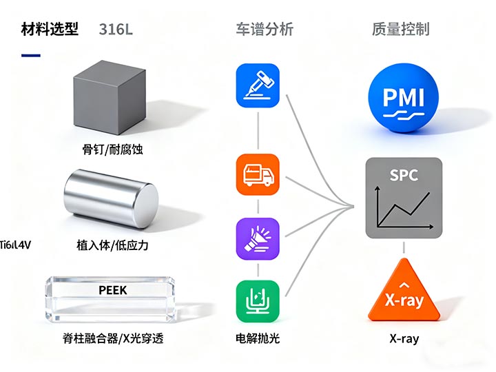 医疗设备零件加工